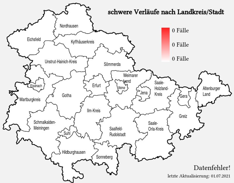 schwere Verläufe in Thüringen